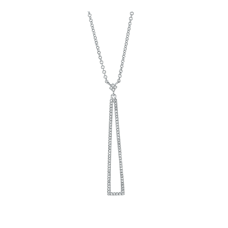 Diamant Collier 45 cm Länge 750/ 18 K Gold