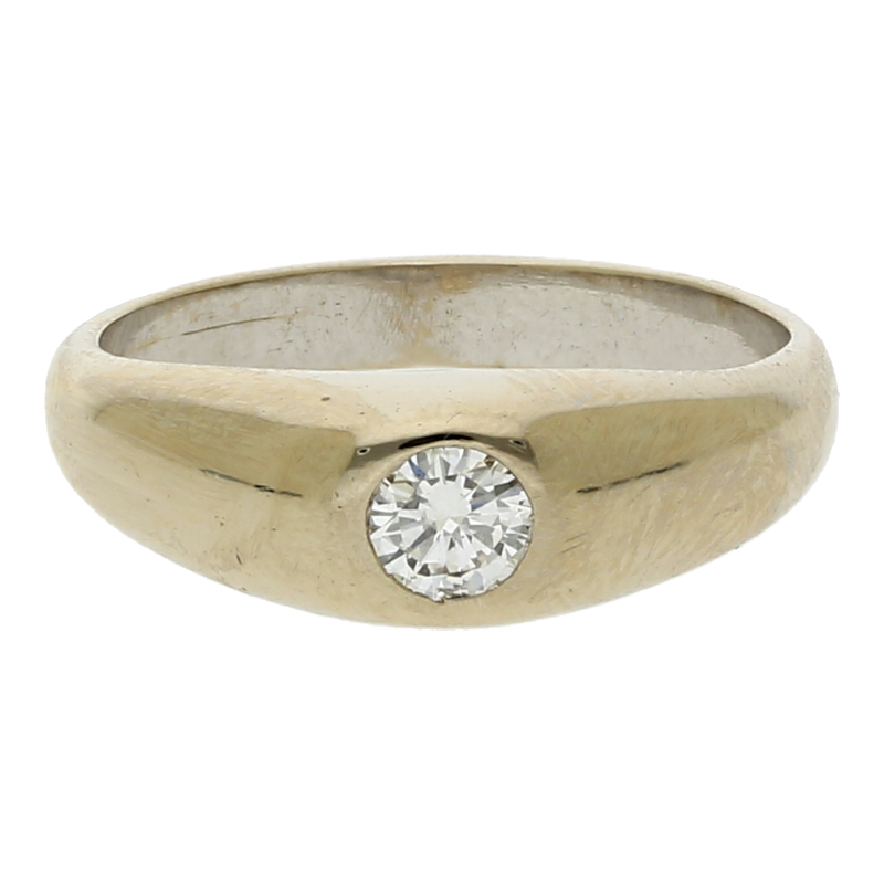 Solitär Brillant Ring 750/ 18 K Gold