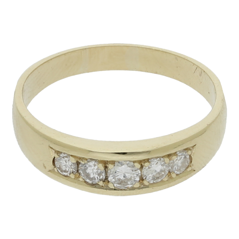 Brillant Ring 0,50 ct si 585 Gold Gr 59