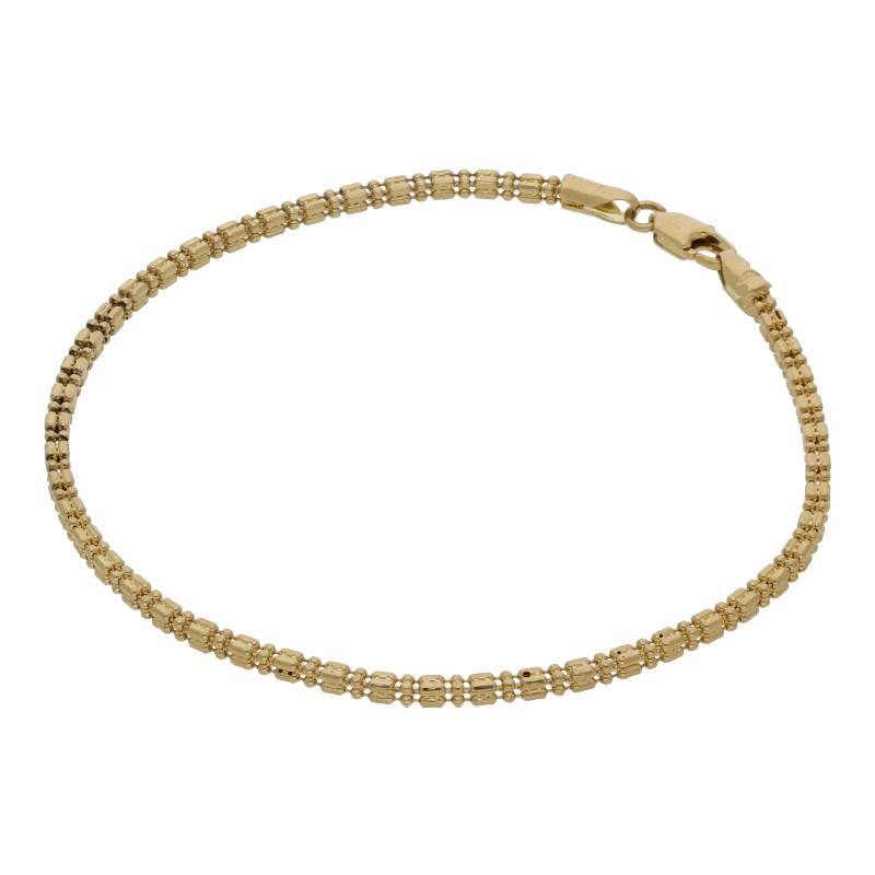 Armschmuck 750 /18 K Gelbgold Breite 2,3 mm Länge 19 cm