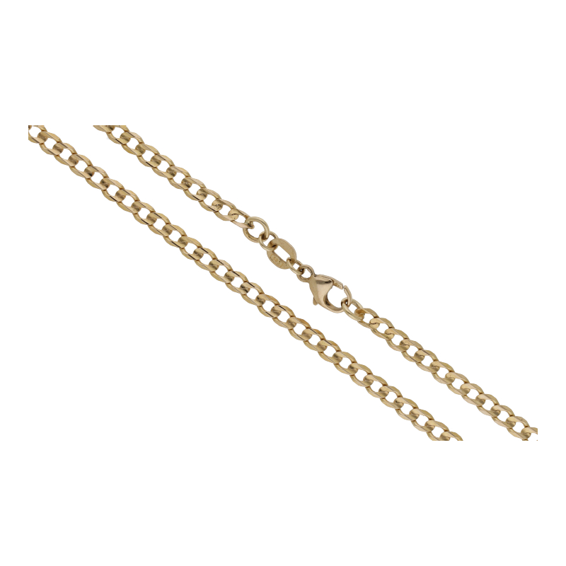 Panzer Kette 62 cm Länge 585/ 14 K Gold