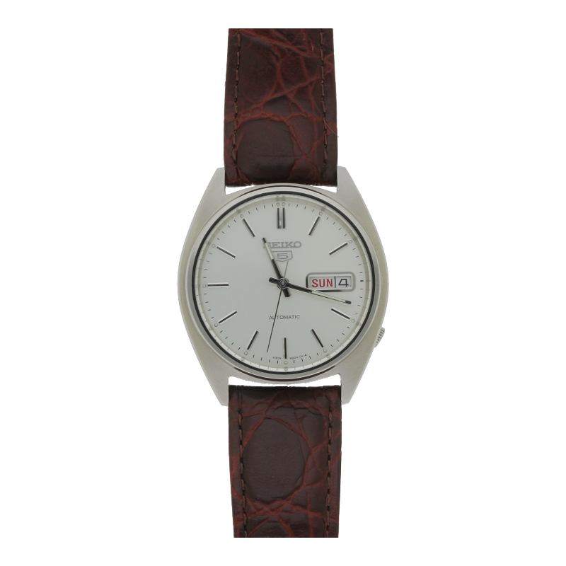Seiko 5 Automatik Uhr mit Lederband