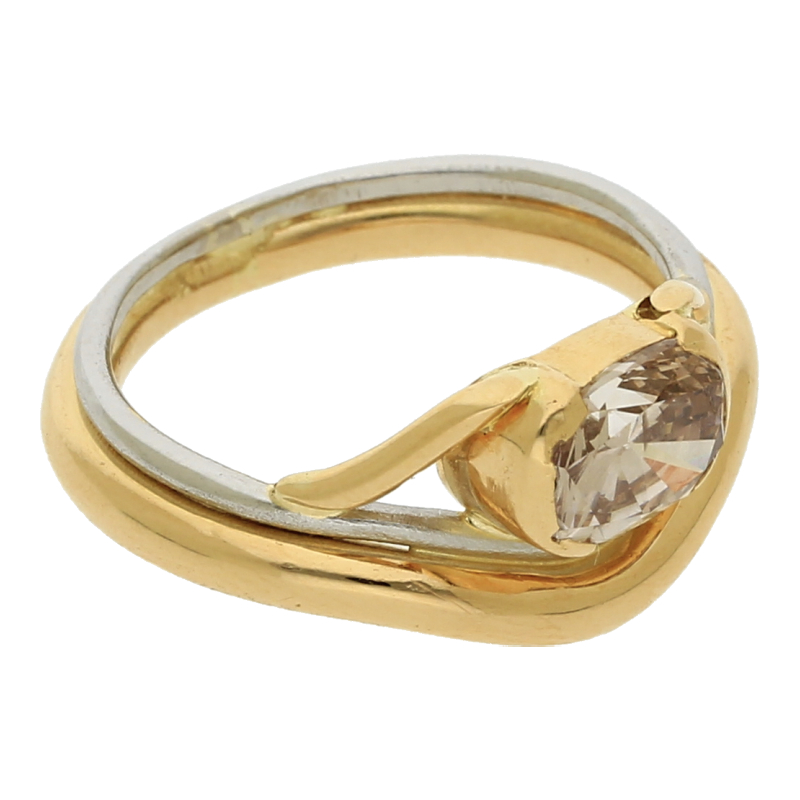 Solitärring 1, 8 ct Ovalschliff/ Wert ca. 9000 Euro