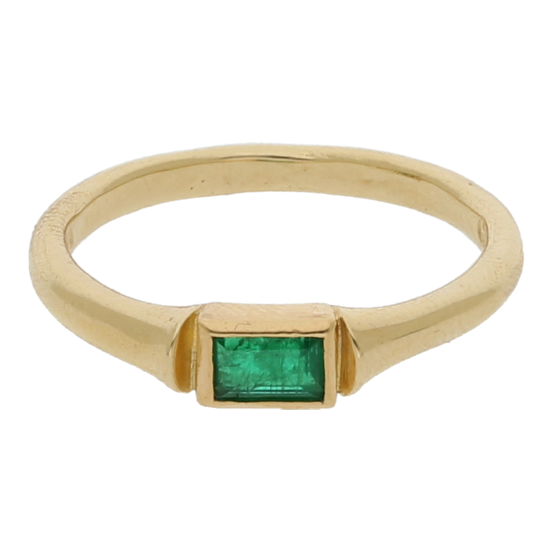 Smaragd Ring 750/ 18 K Gold
