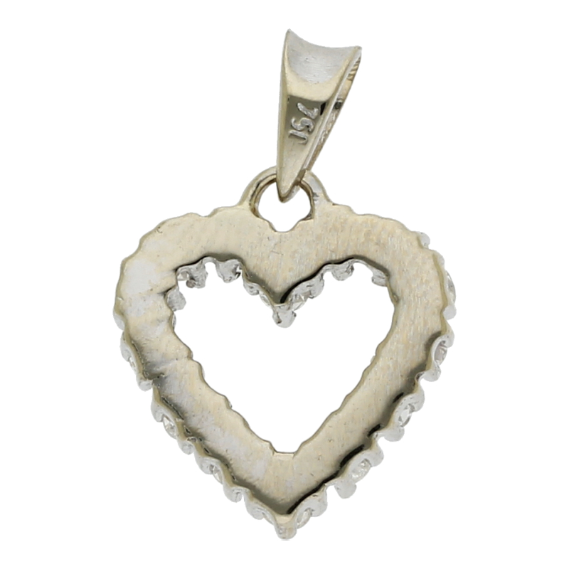 Diamant Herz 585/ 14 K Gold