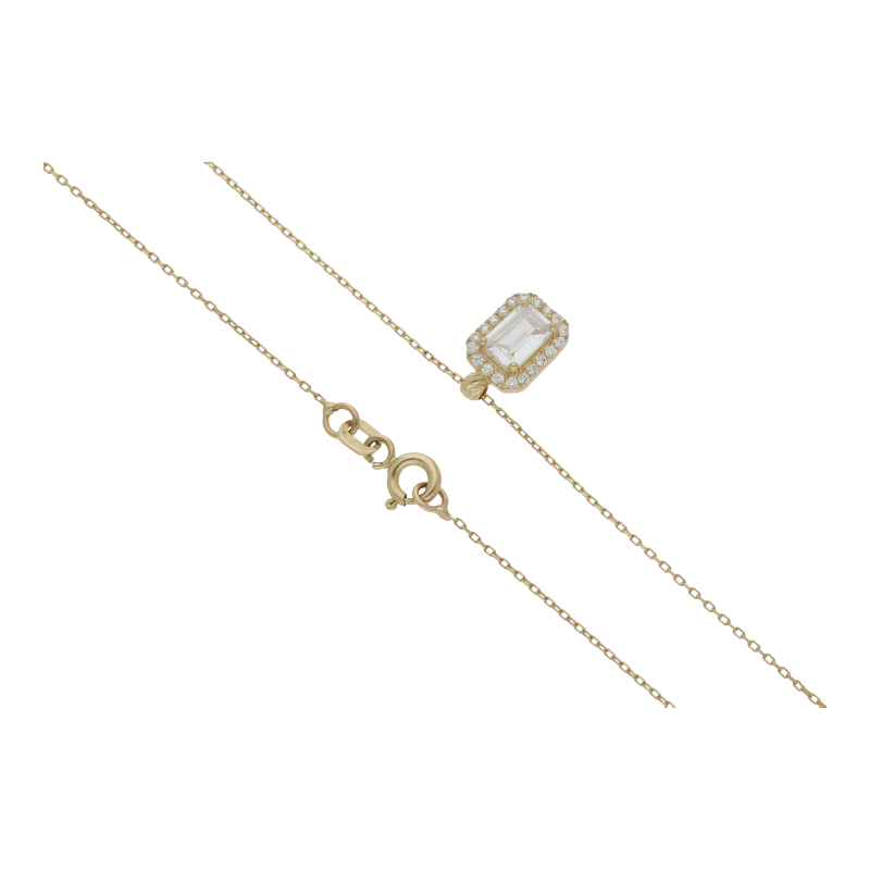 Collier 585/14 K Gelbgold