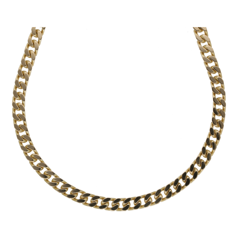 Massive Panzer Kette 52 cm Länge 585/ 14 K Gold