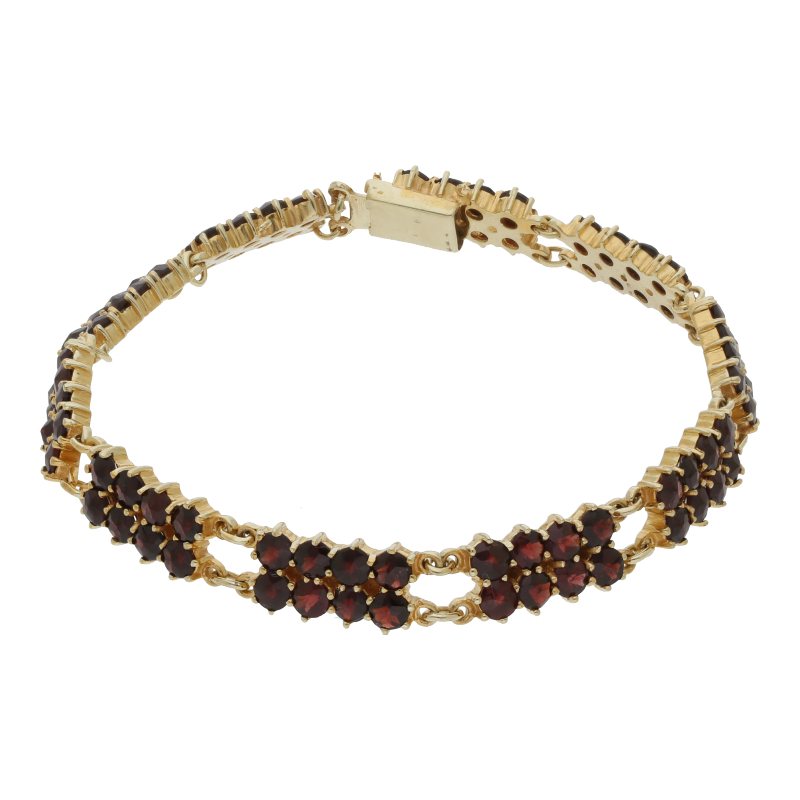 Granat Armband 333/ 8 K Gold