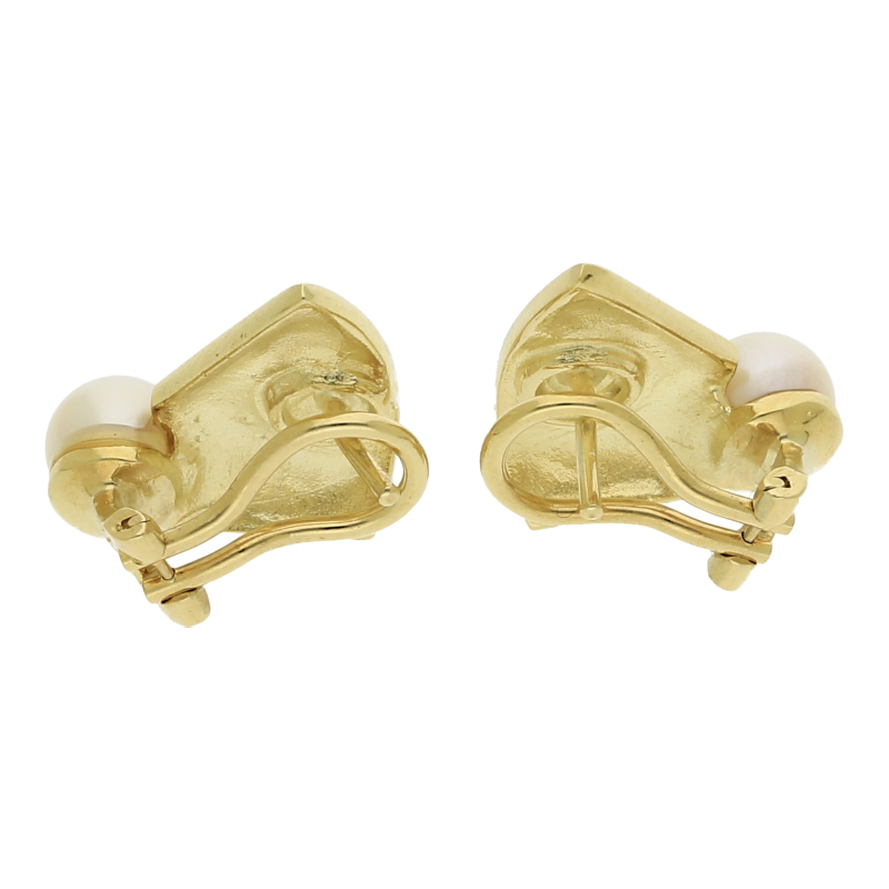 Zuchtperle Brillant Ohrstecker 585/ 14 K Gold