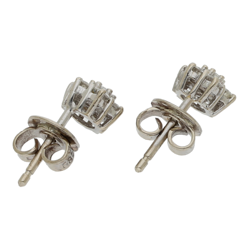 Brillant Ohrstecker Schneeflocke ca. 0,75 ct 585 Weißgold