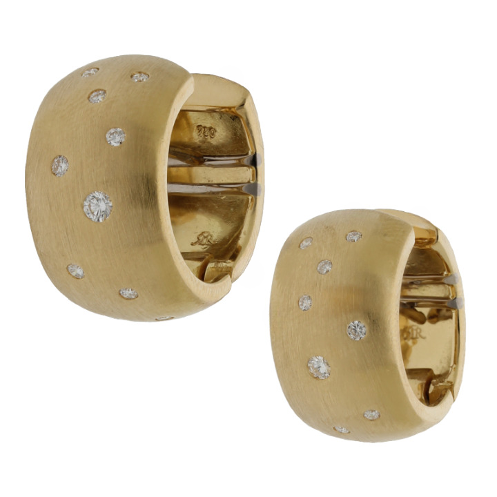 Brillant Creolen 750/ 18 K Gold