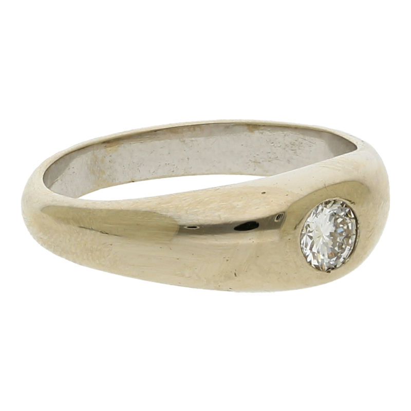 Solitär Brillant Ring 750/ 18 K Gold
