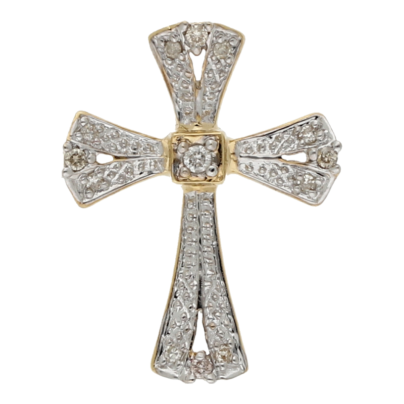 Diamond Cross! Kreuz Anhänger Gold 585 Diamanten 0,3 Karat, 359,00 €