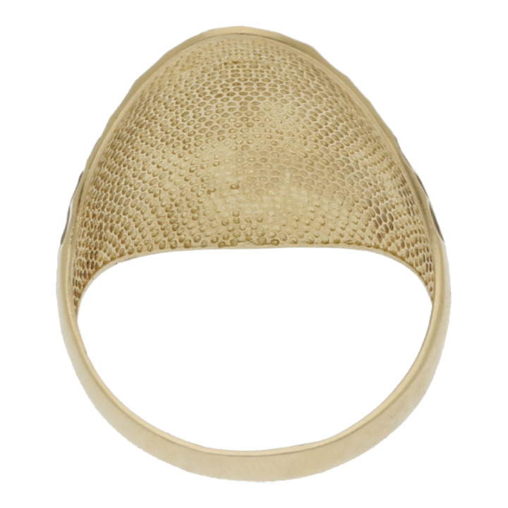 Goldring, Ringkopf ca. 24 x 20 mm