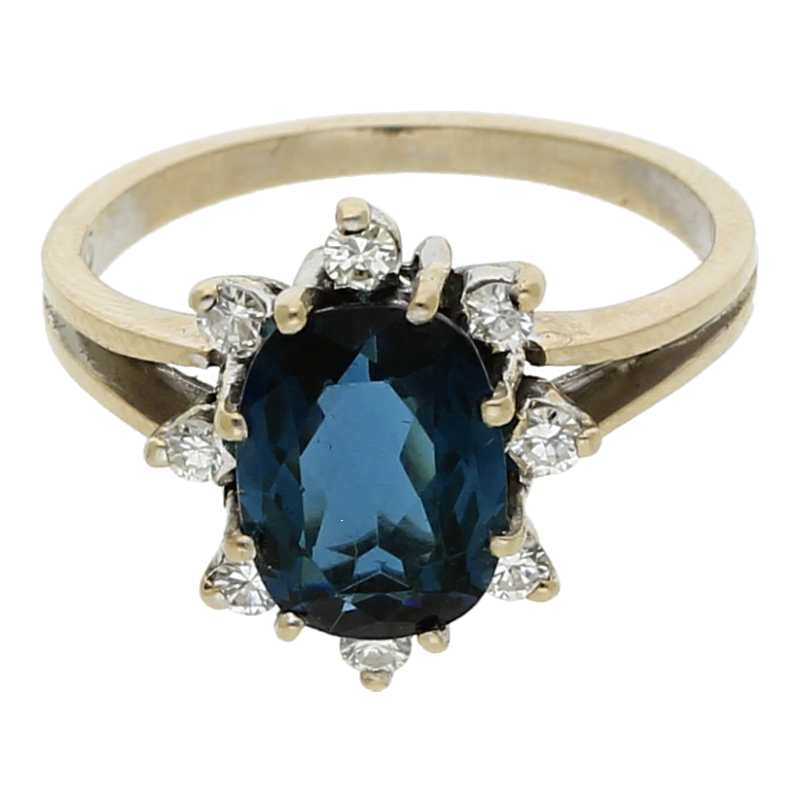 Turmaliln Brillant Ring