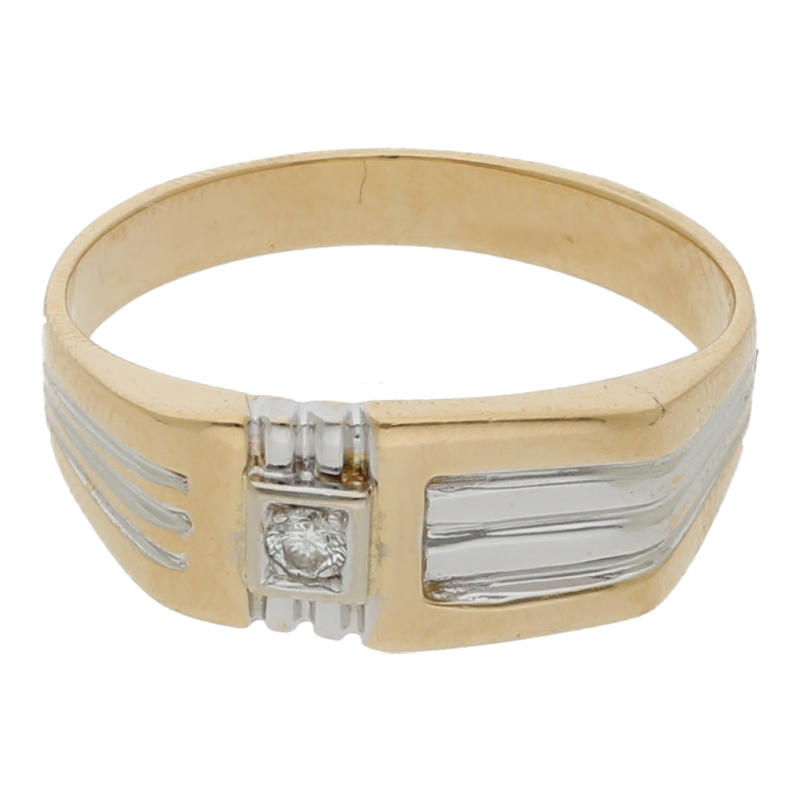 Herren - Diamantring Größe 60 18K/750