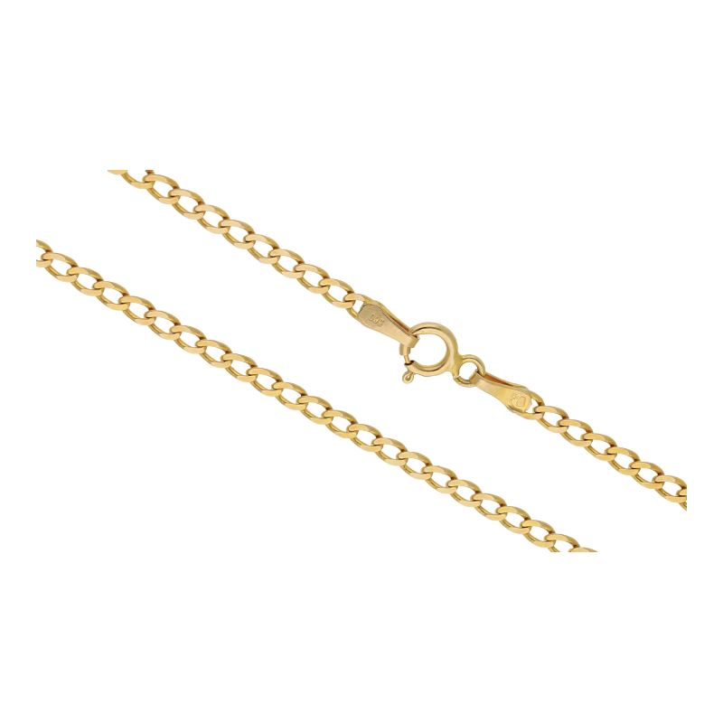 Panzer Kette 45 cm Länge 585/ 14 K Gold