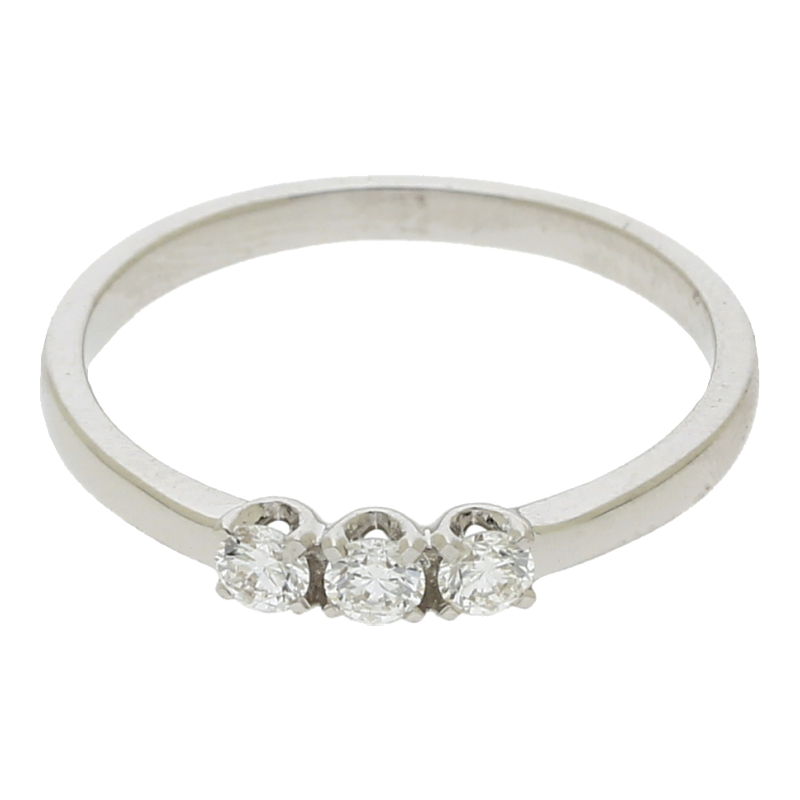 Brillant Ring 0,24 ct 750/ 18 K Gold