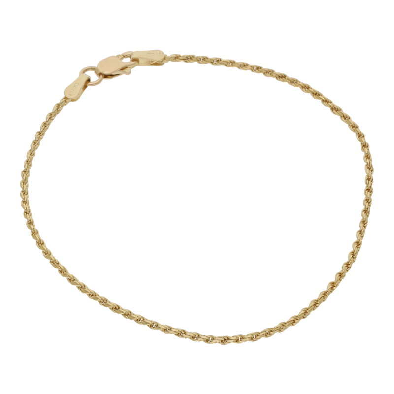 Kordel Armband 18 cm Länge 585/ 14 K Gold
