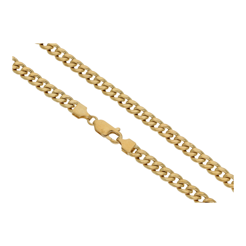 Halskette 333/8 K Gelbgold Panzerkette Breite 4,6 mm Länge 50 cm