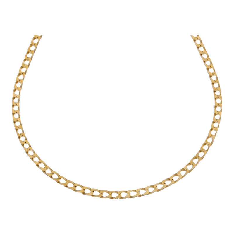 Panzer Kette 44 cm Länge 333/ 8 K Gold