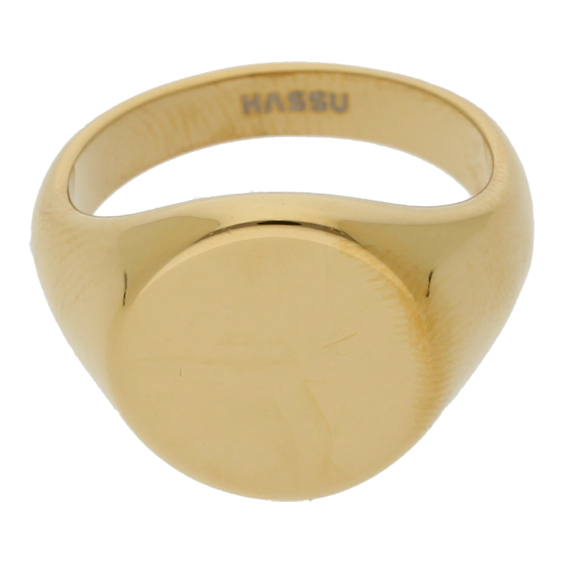 Herren Ring Größe 58 Edelstahl vergoldet