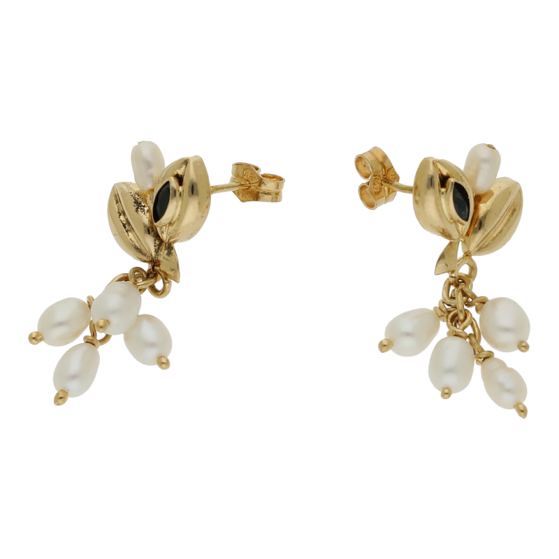 Süßwasserperlen Ohrhänger 750/ 18 K Gold