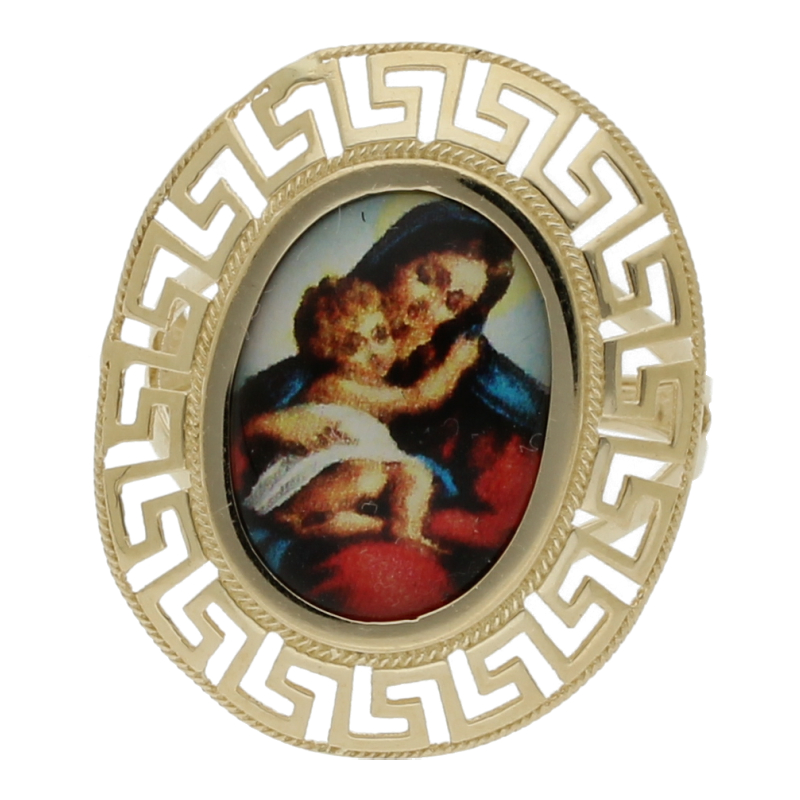 Madonna Ring 585 Gold Maria Jesus