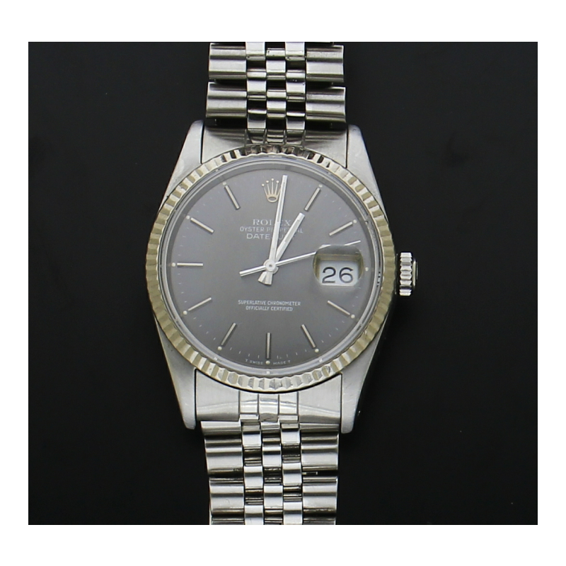 Rolex Datejust 36 16234 Stahl Weißgold 1989 Jubilé-Band reguliert