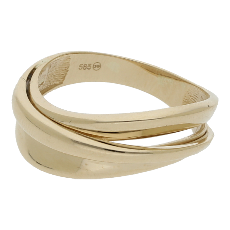 Christ Ring 585 Gold geschwungen