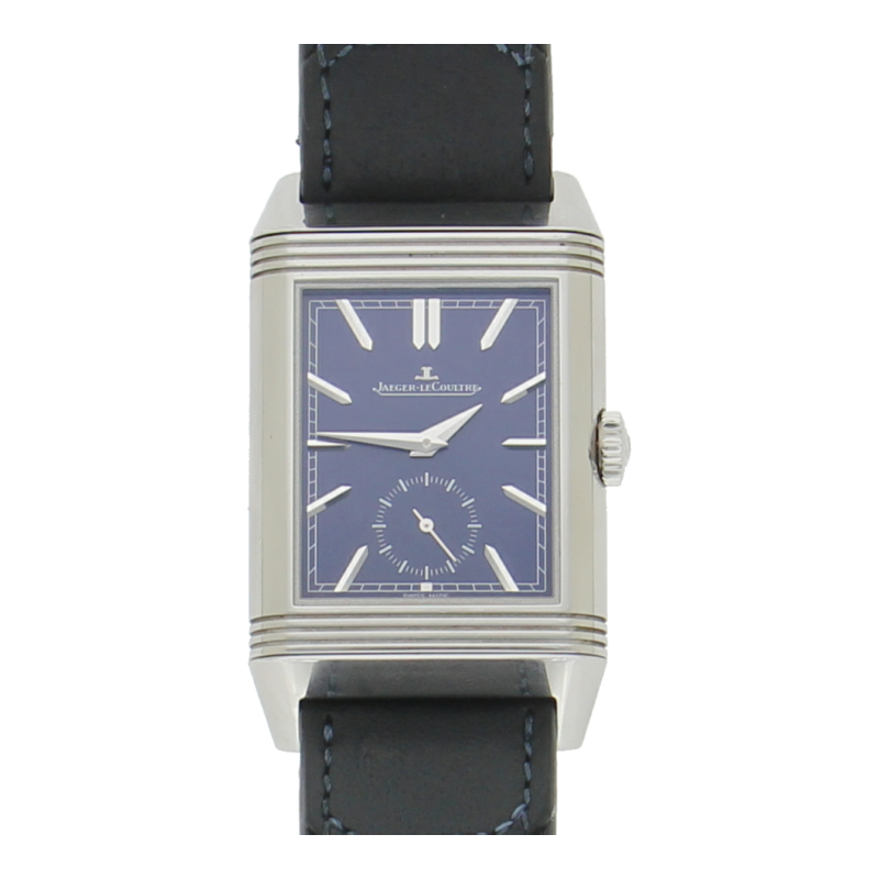 Jaeger-LeCoultre Reverso Tribute Duoface Q3988482 Stahl Blau/Weiß 2 Zeitzonen Box