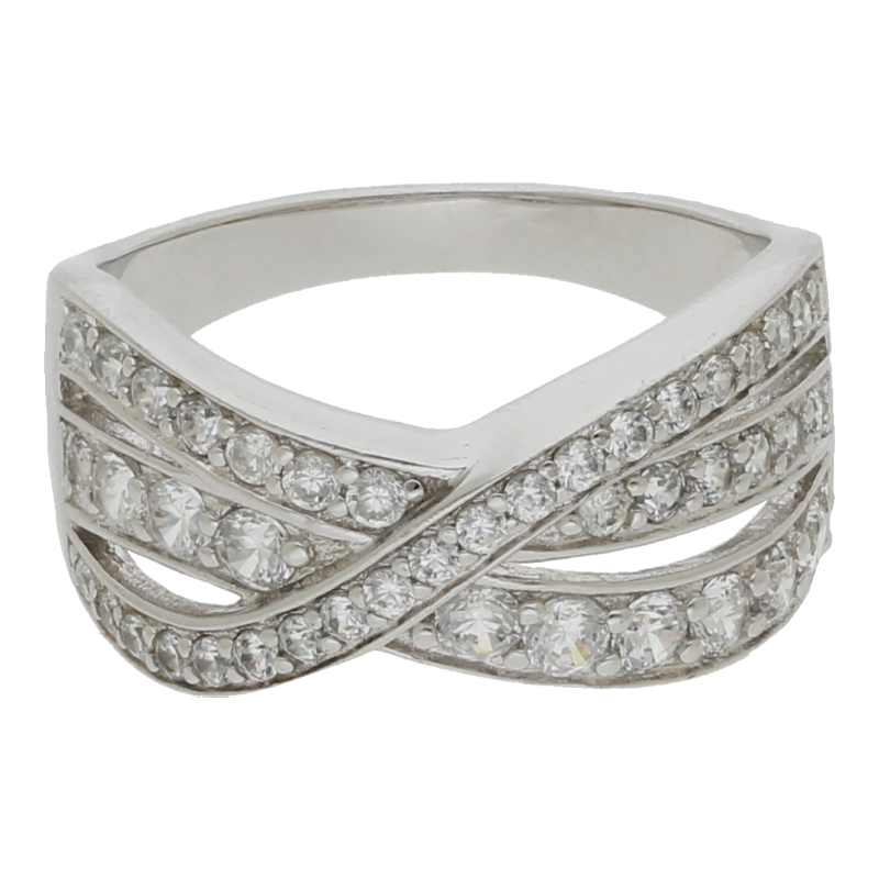 Ring 925/ Silber rhodiniert Größe 60