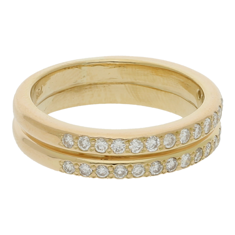 Brillantring Handarbeit GG 750/18 K NP. ca. 4500