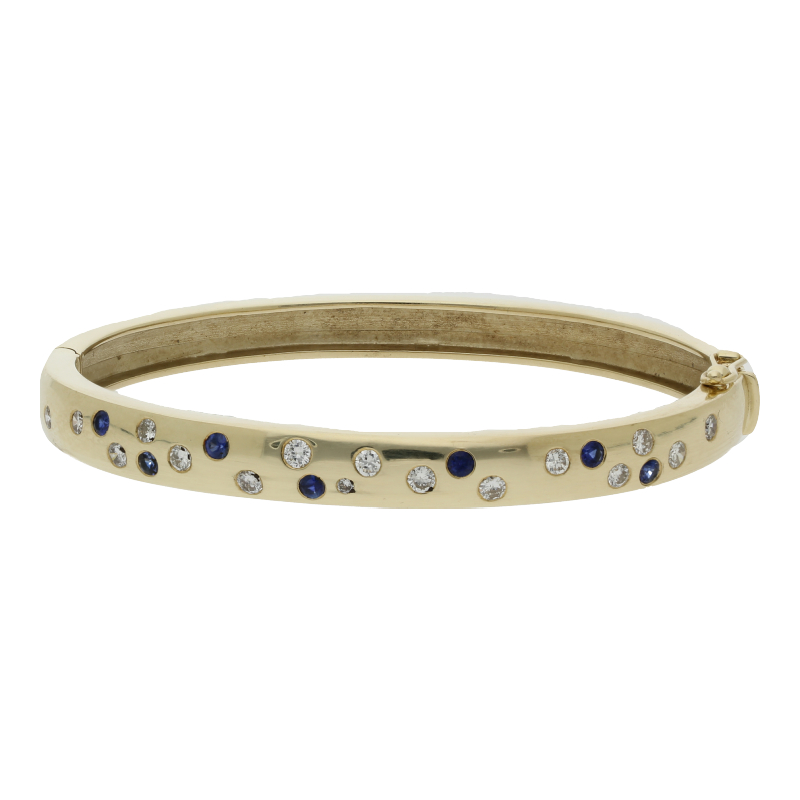 Saphir-Armband mit Diamant, NP 5300 €