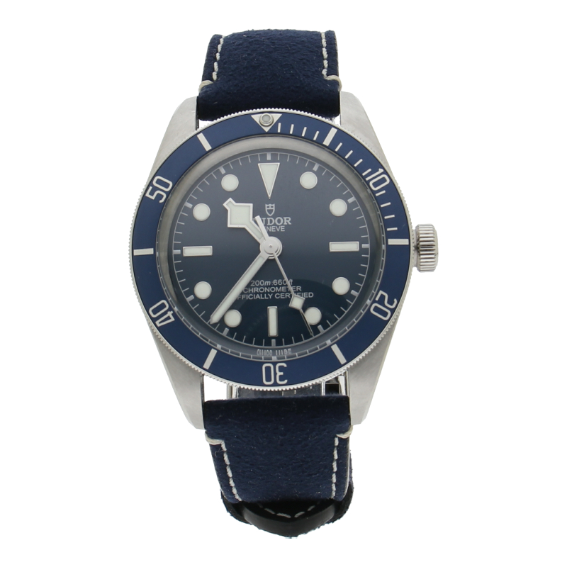 Tudor Black Bay 79030B Blau Automatik 41mm Full Set Wildleder