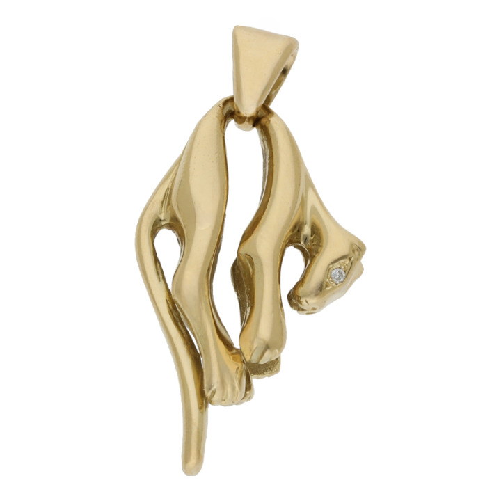 Anhänger Panther 750 Gold Brillantbesatz