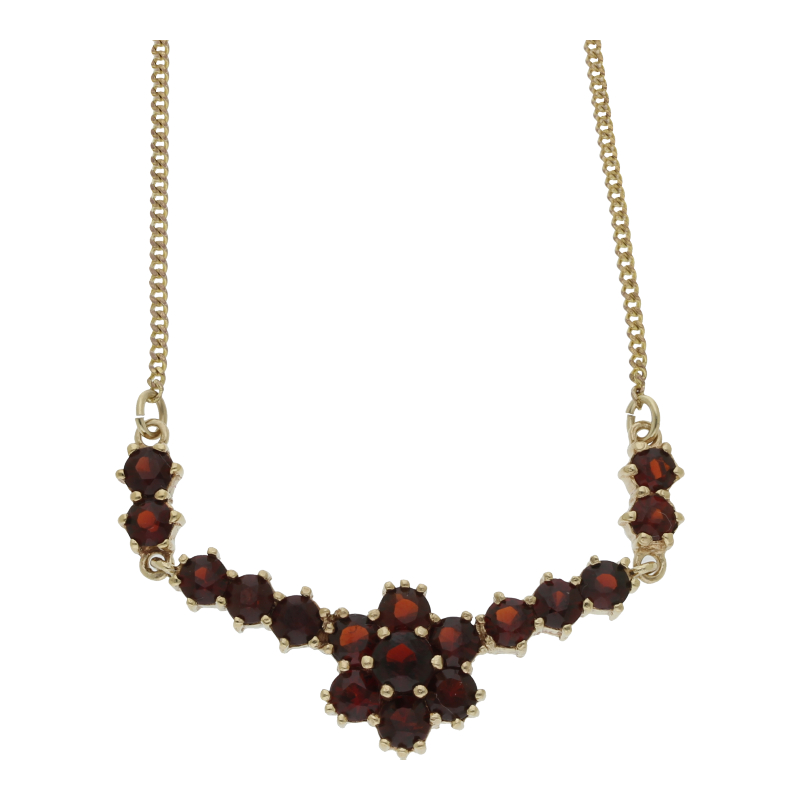 Granat Collier 333 Gold Vintage Schmuck
