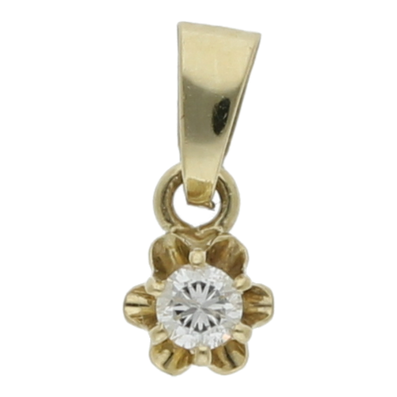 Brillant Anhänger 585/ 14 K Gold
