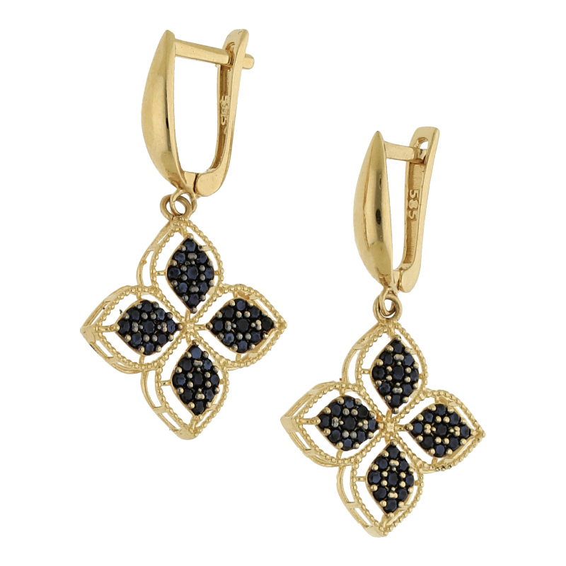 Ohrhänger 585/ 14 K Gold