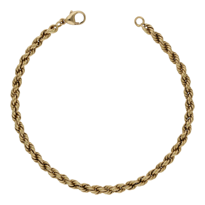 Kordel Armband 21 cm Länge 750/ 18 K Gold