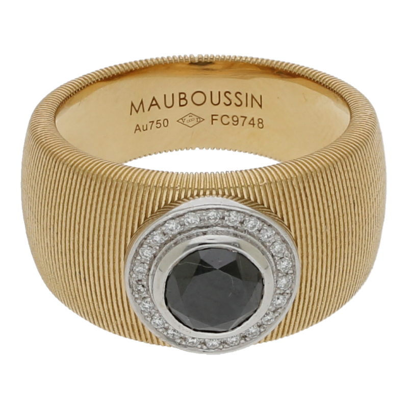Mauboussin Saphir Brillant Ring 750/18 K Gold