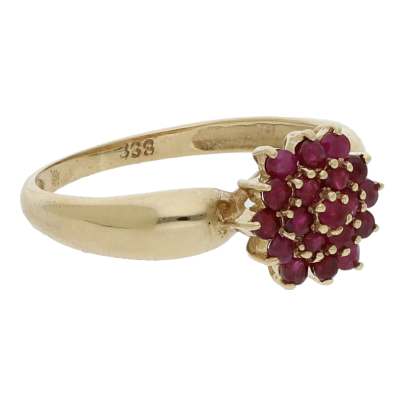 Rubinring 333/8 K Gelbgold Weite 62