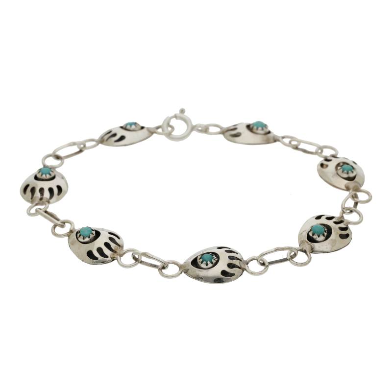 Armband mit Türkisen filigran gearbeitet Silber