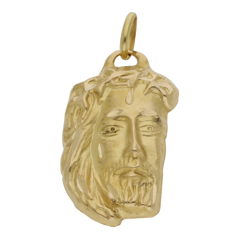 Anhänger Jesuskopf 750/ 18 K Gold