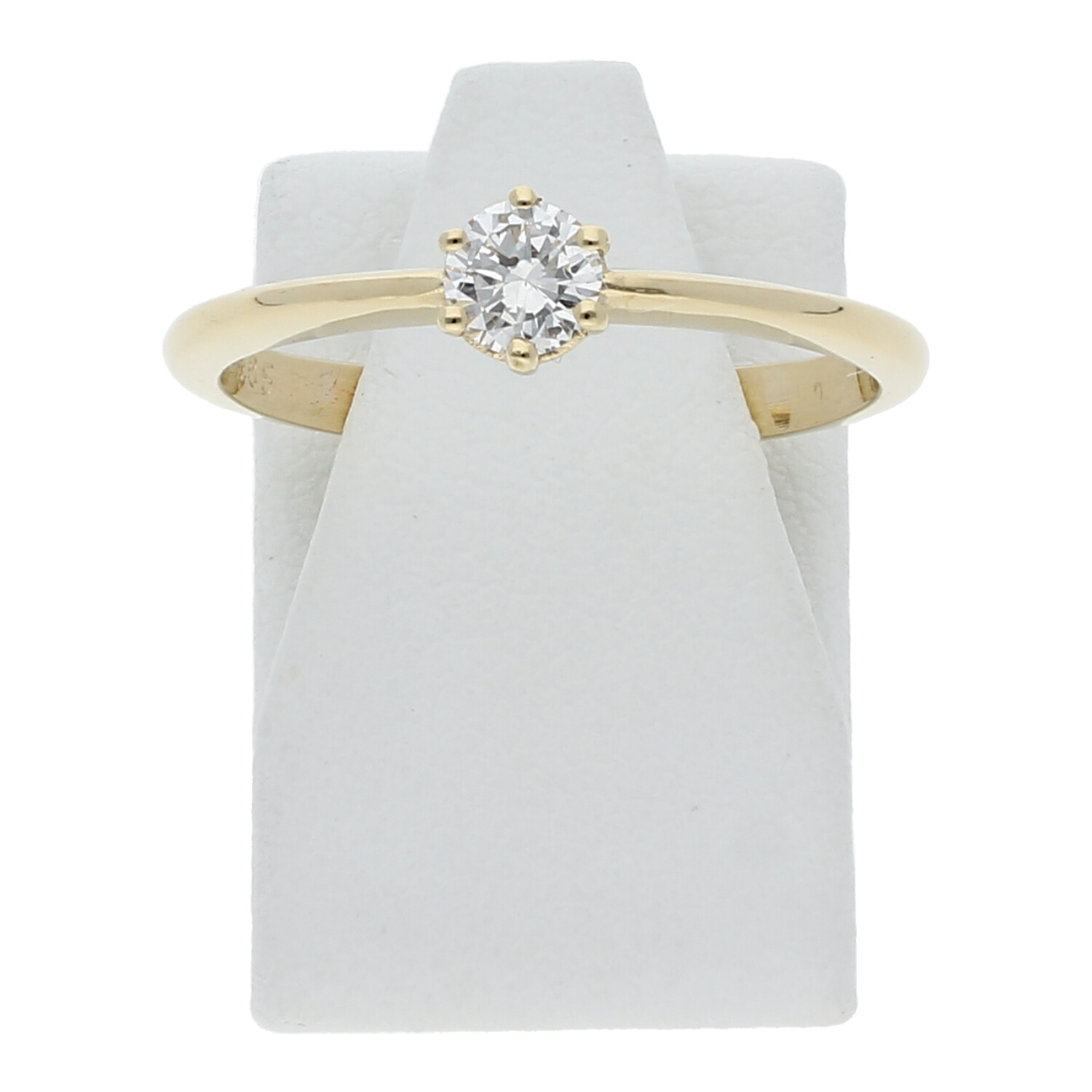 Solitär Brillant Ring 0,23 ct 585 Gold