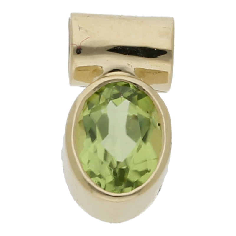 Peridot Anhänger 585/ 14 K Gold