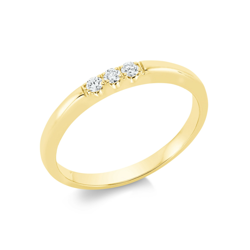 Brillant Ring 0,09 ct 750/ 18 K Gold