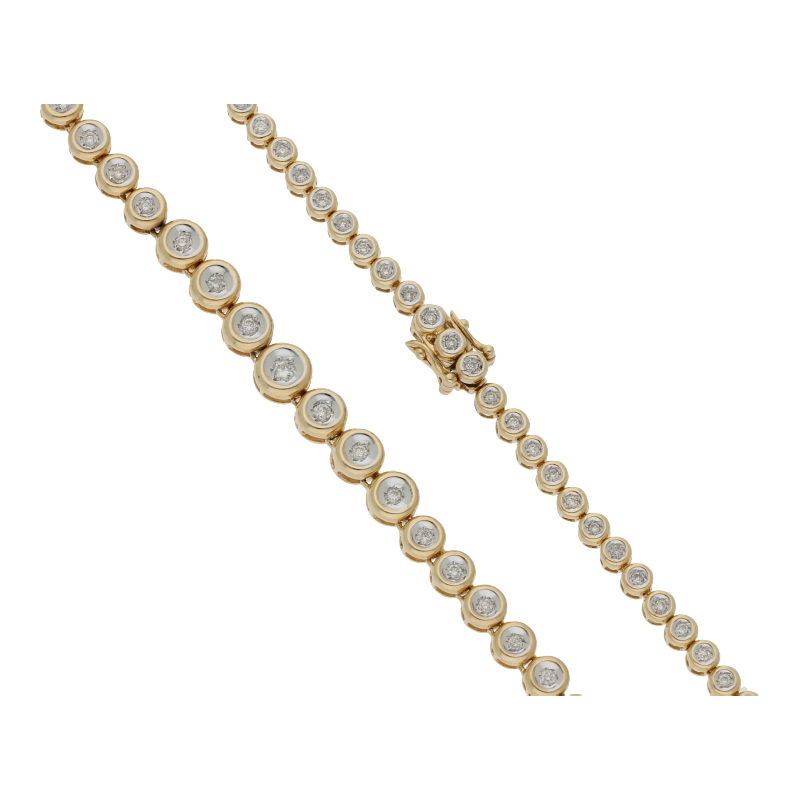 Diamant Tennis Collier 3,30 ct 585 Gold