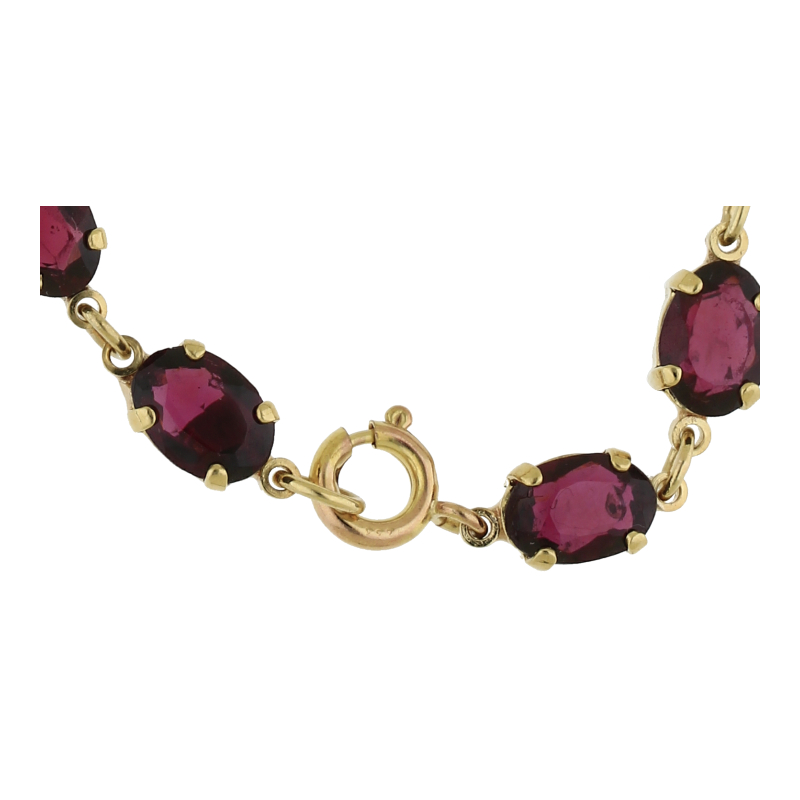 Granat Armband 333/ 8 K Gold