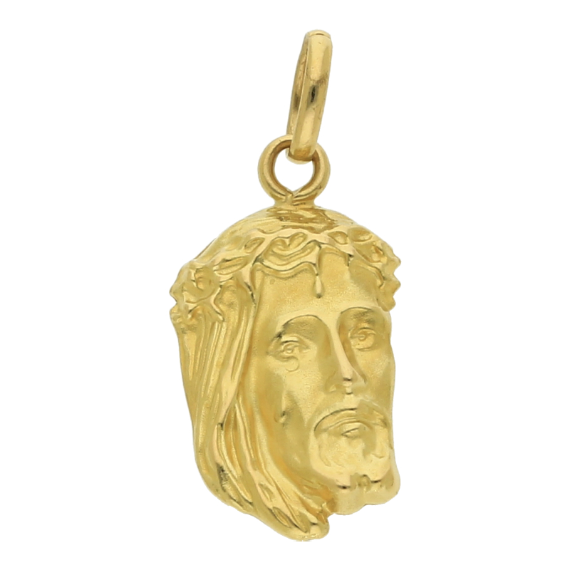Anhänger Jesuskopf 750/ 18 K Gold